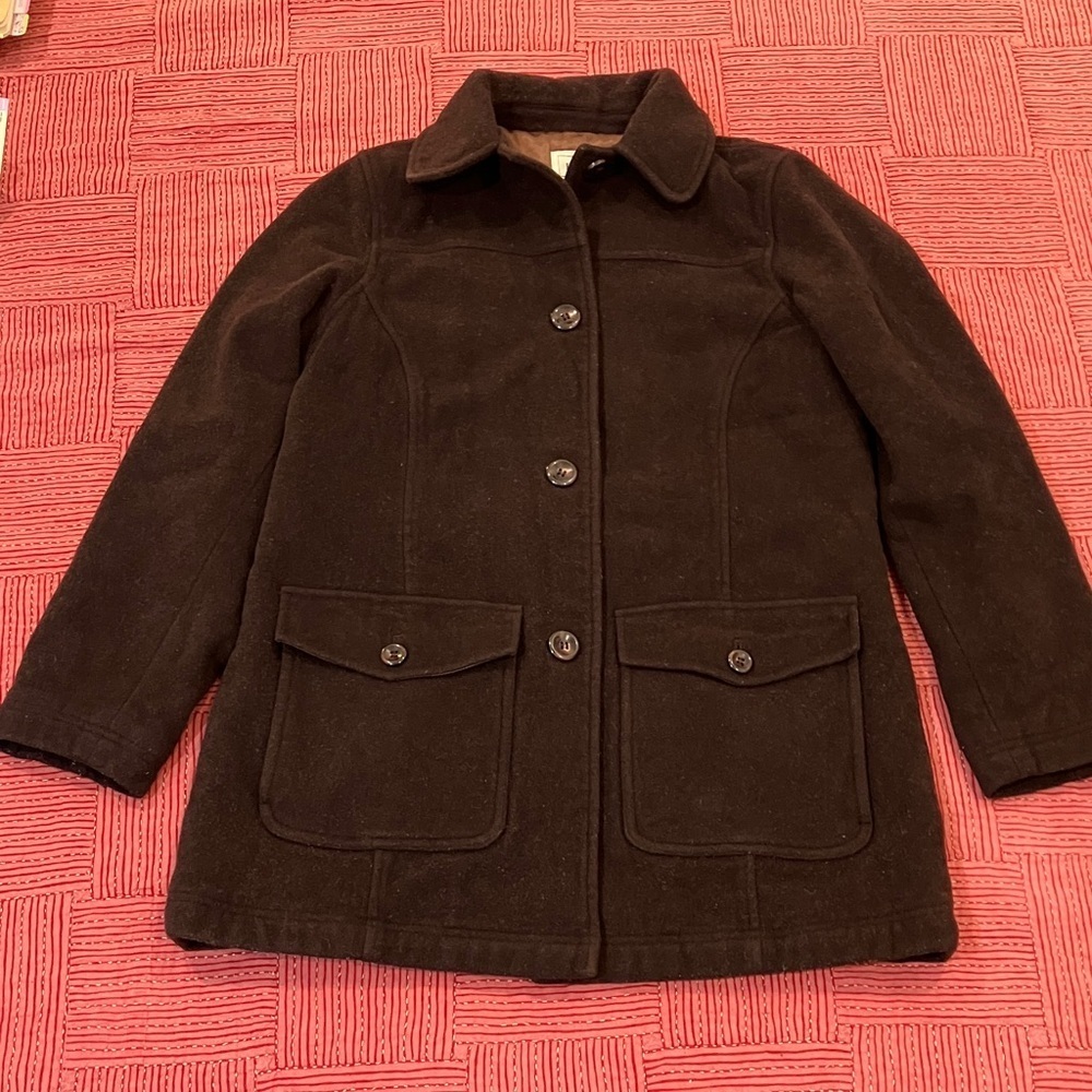 L.L. Bean Wool Thinsulate pea Coat women’s medium